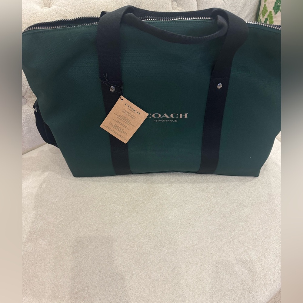 Coach Dark Green Duffel Bag for Men